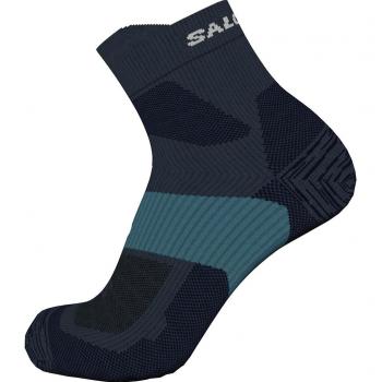Calcetines Salomon X Ultra Quarter Negro - XL, transpirables, de secado rápido, con soporte en el arco y diseño anatómico