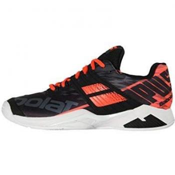 Babolat Herren Propulse Fury Clay Sandplatzschuh Schwarz, Koralle Tennisschuhe, Black Fluo Strike