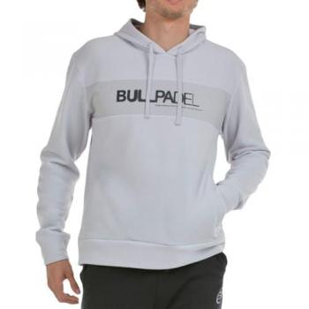 Sudadera Bullpadel Bana con capucha, color gris perla, para hombre