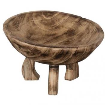 Centro de Mesa Beige Madera 30 x 30 x 18 cm