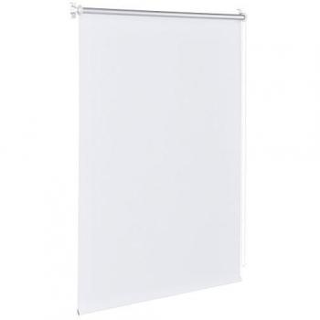 Cortina Enrollable Opaca 90 x 220 cm - Protector Solar y de Luz - Sin Taladro - Blanca
