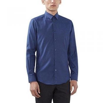 ESPRIT Collection 106EO2F029, Camisa Hombre, Azul