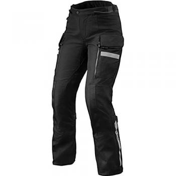 REV'IT! Pantalones de Moto Sand 4 H2O para Mujer - Negros, Textiles, Talla 42