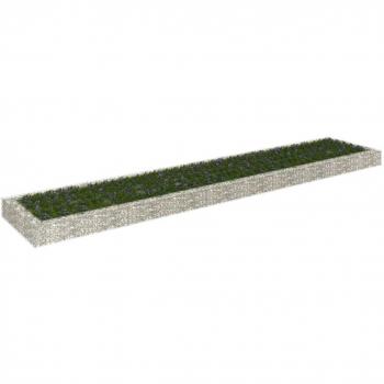 Gabion Raised Bed Galvanised Steel 500x100x20 cm