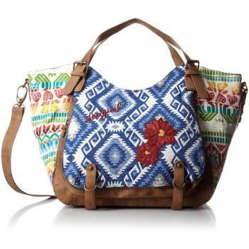 Desigual Bols_bolivian Rotterdam, Bolsos bandolera Mujer, Blau