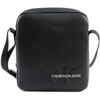 Calvin Klein - Smooth Monogram Micro Flatpack, Organizadores de bolso Hombre, Negro