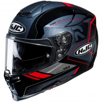 HJC R-PHA-70 Cascos, Hombre, Coptic Black/Red, L