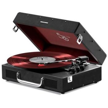 Mixx Revival 55 Bluetooth Portable Vinyl Turntable with Built-in Stereo Speakers - Black