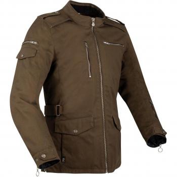 Chaqueta Textil de Moto Segura Leyton - Verde Marrón - Talla L