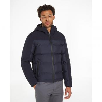 Chaqueta Mix Media Quilt marino Calvin Klein