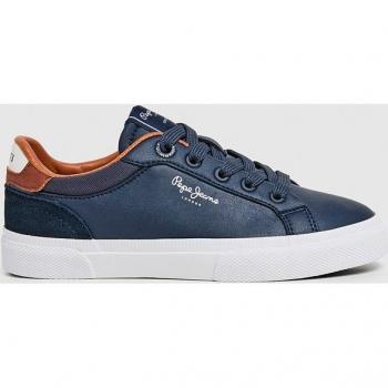 Pepe Jeans Kenton Court Kids White Leather Sneakers