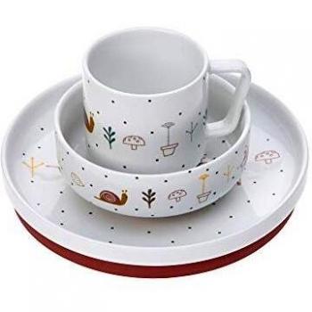 Set de Comida Infantil en Porcelana Garden Explorer Caracol (3 piezas, Antideslizante)