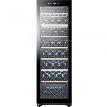 Cava de Vino Haier WS171GA - Capacidad para 171 Botellas, Compresor, Instalación Libre, Color Negro