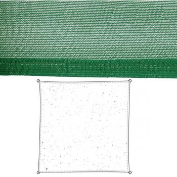 Velas de sombra Toldo Verde Polietileno 500 x 500 x 0,5 cm