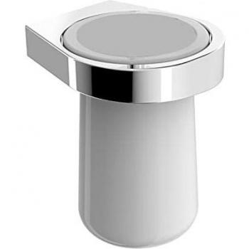 Porta cepillos de dientes mural de cerámica con vaso - serie diseño es