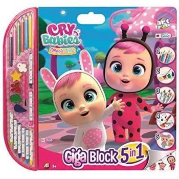 Cefa Toys- Cuaderno Gigante Bebe Llorones Dibujo, Color Rosa