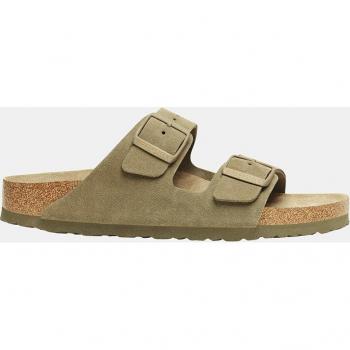 Sandalias Birkenstock Arizona SFB de ante kaki para hombre con plantilla suave, talla 40