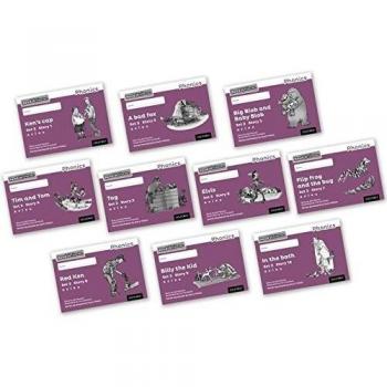 Read Write Inc - Phonics Set 2 Purple Story Books - Black and White Pack of 10 (Tapa blanda)