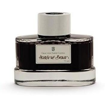Graf von Faber-Castell – Bote de tinta carbono, color negro, color marrón