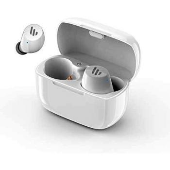 Edifier TWS1 Auriculares True Wireless, hasta 32 Horas de duración de la batería con Estuche de Carga y micrófono, Bluetooth 5.0 aptX, IPX5 a Prueba de Salpicaduras, fácil emparejamiento, Blanco
