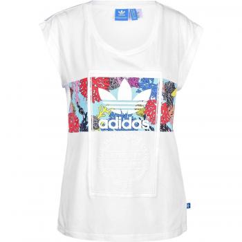 adidas Rolled Up té Camiseta, primavera/verano, mujer, color Weiss