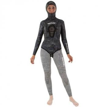 Chaqueta de pesca submarina Seacsub Snake Camo 5 mm para mujer, talla L
