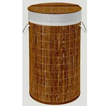 Wenko Bamboo Cesto para la Ropa, Bambú, Marrón, 35x35x60 cm