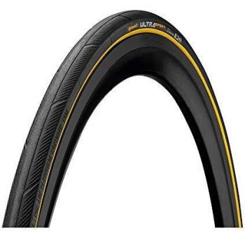 Continental Cubierta Carretera Ultra Sport III Negro-Amarillo-Medidas: 700 x 25 Neumáticos para Bicicleta, Adultos Unisex, Talla Única