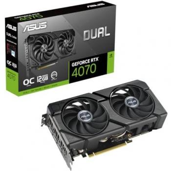 ASUS Dual GeForce RTX 4070 EVO OC Edition 12GB GDDR6 - Tarjeta gráfica para Videojuegos (Nvidia GeForce RTX4070, DLSS 3, 475 AI Tops, PCIe 4
