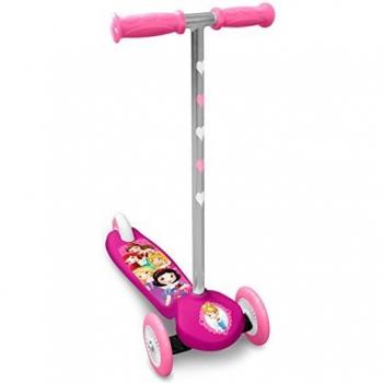 Patinete Stamp DISNEY PRINCESSES Rosa, características: diseño de princesas Disney, color rosa, estructura ligera y resistente, ruedas de alta calidad para un deslizamiento suave, manillar ajustable en altura, plataforma antideslizante