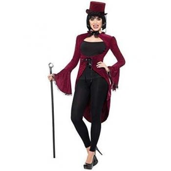Smiffys Jacket Lady Vampire-Chaqueta para mujer, color granate, L to XL-UK Size 16-22