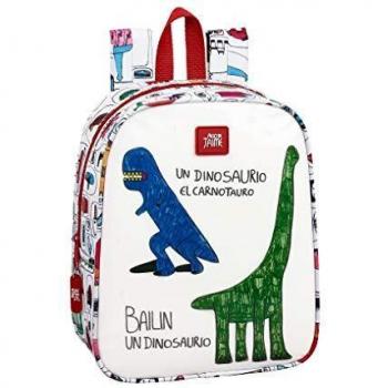 Algo de Jaime Mochila guardería niña Adaptable Carro, Blanco/Multicolor, Única