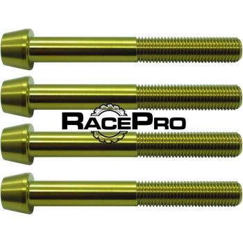 RacePro - 4x Oro Cónico Titanio Calibrador Perno for the Kawasaki ZX10R 2009