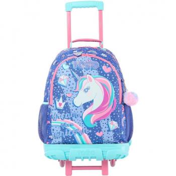 Mochila Totto Uniwildy infantil con ruedas grande.