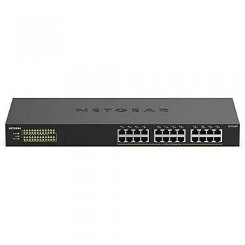 Netgear GS324PP 24-Port Unmanaged Gigabit Ethernet Power over Ethernet (PoE) Network Switch, Black
