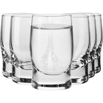 Conjunto de 6 Copas para Vodka y Tequila | Vasos de Chupito de Vidrio Transparente 40 ml | Apta para Lavavajillas | Perfectas para Casa, Restaurante y Fiestas