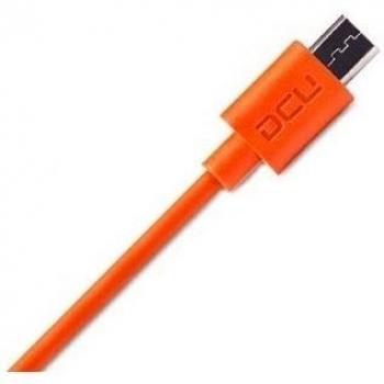DCU TECNOLOGIC - Conexion Usb A-Micro Usb Naranja 1M