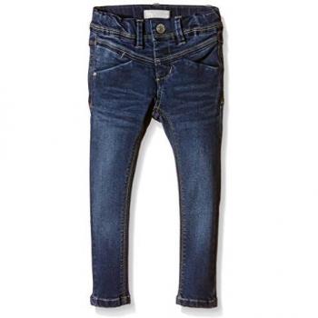 Name It Girls' Nitsus Indigo K Skinny Denim Pants - Dark Blue Stretch Jeans