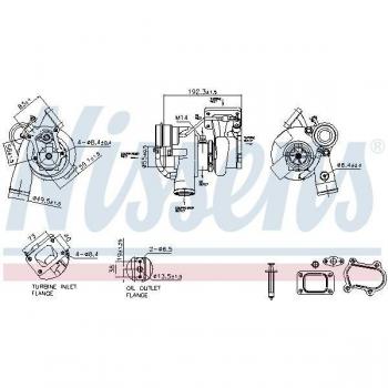 NISSENS Cargador de sistema de carga 93528, Turbocompresor NISSENS 93528
