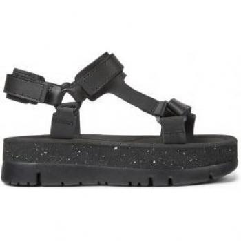 Sandalia Mujer Cómoda Camper Oruga Negro