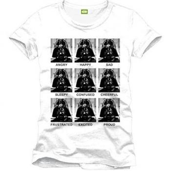 Star Wars T-Shirt Camiseta, Blanco, Small para Hombre