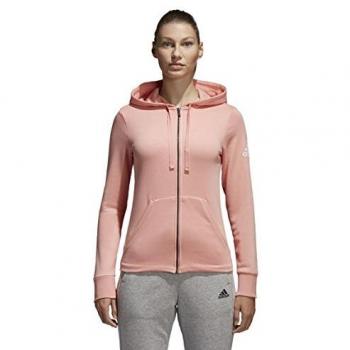 adidas Ess Solid Fz Hd Sudadera, Mujer, Rosa