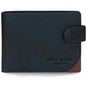 Cartera Pepe Jeans Arrow horizontal con cierre de clic Azul