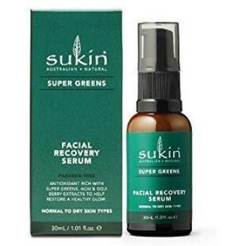 Sukin Super Greens Facial Recovery Serum 30ml