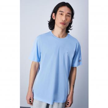 Camiseta Champion Legacy Icons Tonal C-Logo S/S Crewneck para Hombre - Celeste