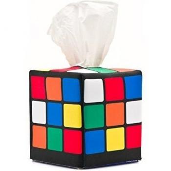 The Definitive Rubik's Cube Tissue Caddy in Vibrant Colors as Seen on the Big Bang Theory