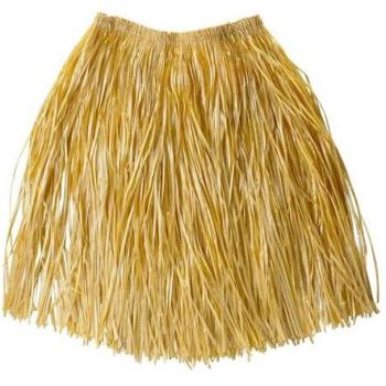 Falda de Paja Hawaiana para Niñas, 55 cm, Cómoda y Transpirable, Color Surtido