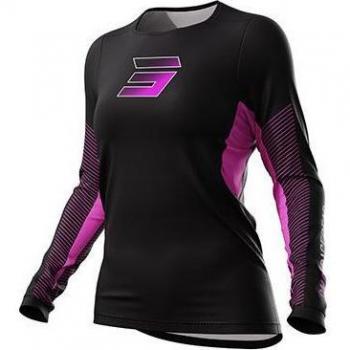 Camiseta de Cross Shot Contact Azul Venus para mujer - Negro Azul (S)
