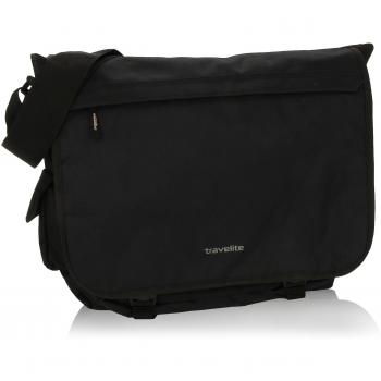 Travelite Bolso Bandolera, 25 Litros, 41 cm, Negro