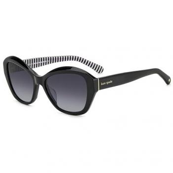 Kate Spade Aglaia Rectangle Sunglasses - Black/Dark Grey Gradient - Women's 54mm